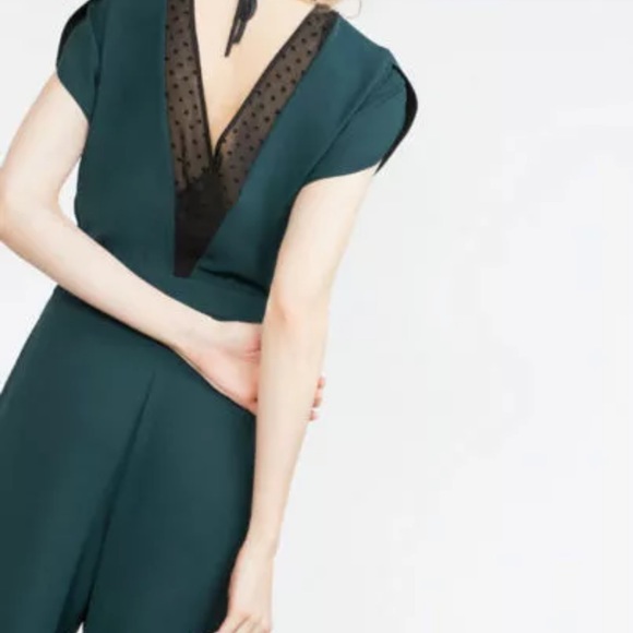Emerald Dark Green Zara Jumpsuit - Picture 2 of 6